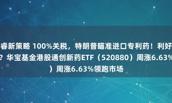 睿新策略 100%关税，特朗普瞄准进口专利药！利好还是利空？华宝基金港股通创新药ETF（520880）周涨6.63%领跑市场